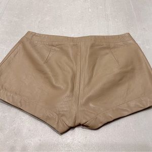 Vintage leather short shorts